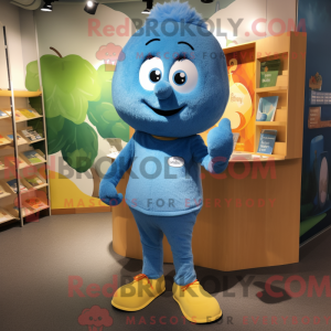 Mascot character of a Blue...