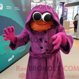 Postava maskota purpurového...