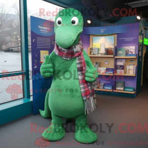 Mascot character of a Green...