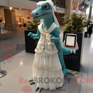 Mascot character of a Teal...