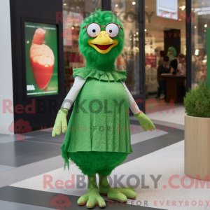 Mascot character of a Green...