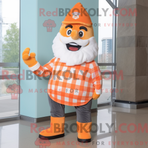 Postava maskota oranžového...