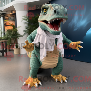 Maskot postava Tyrannosaura...
