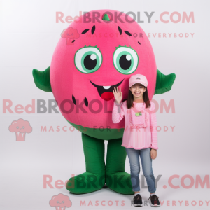 Mascot character of a Pink...