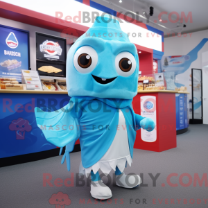 Postava maskota Sky Blue...