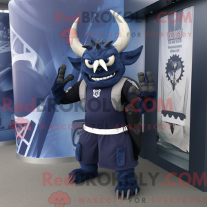Mascot character of a Navy...