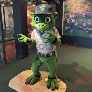 Mascot character of a Green...