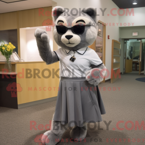 Mascot character of a Gray...
