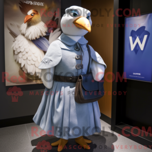 Mascot character of a Dove...