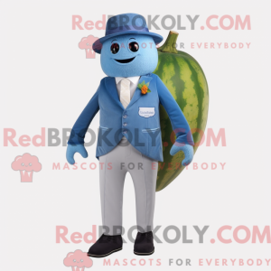 Mascot character of a Blue...