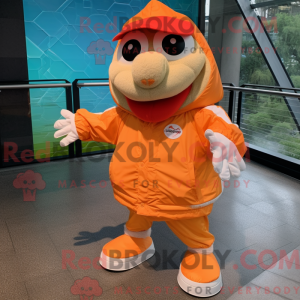 Mascot character of a Peach...