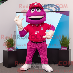 Postava maskota Magenta Pho...