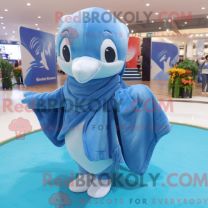 Mascot character of a Blue...