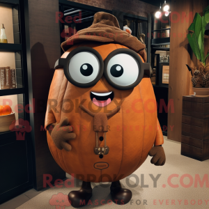 Mascot character of a Brown...