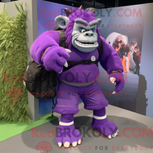 Postava maskota Purple Ogre...