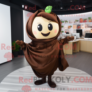 Mascot character of a Brown...