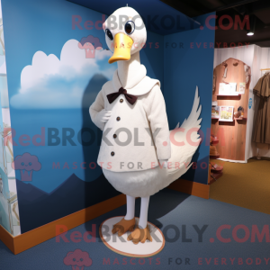 Mascot character of a White...
