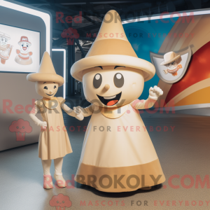 Postava maskota béžového...