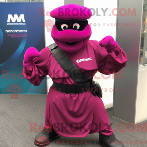 Maskottchen eines Magenta...