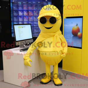 Mascot character of a Lemon...
