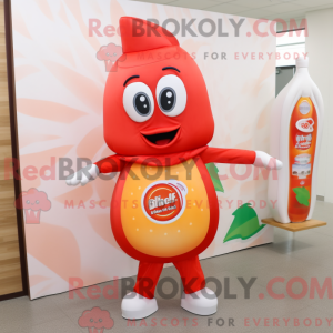 Mascot character of a Peach...