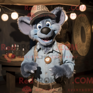 Mascot character of a Gray...