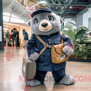 Mascot character of a Navy...