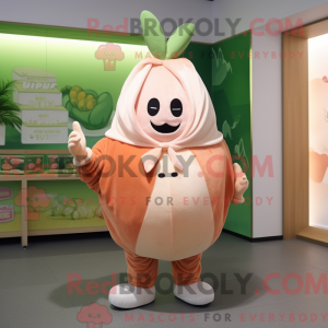 Postava maskota broskvové...