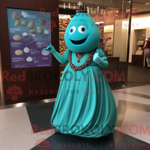 Mascot character of a Teal...