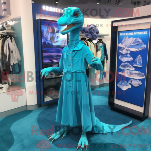 Mascot character of a Cyan...