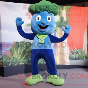 Mascot character of a Blue...
