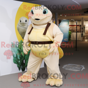 Mascot character of a Cream...