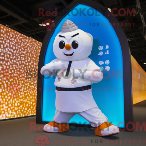 Mascot character of a White...