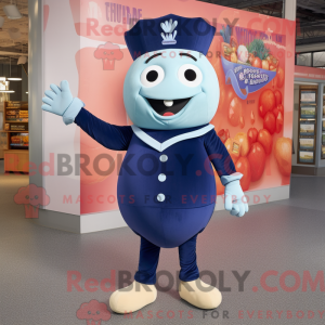 Mascot character of a Navy...