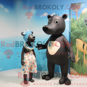 Maskotkarakter af en Tapir...