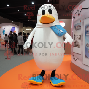 Mascot character of a White...