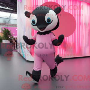 Mascot character of a Pink...