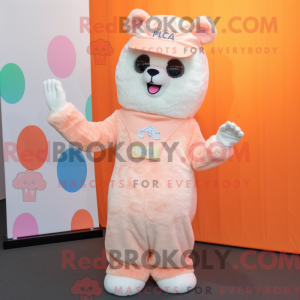 Mascot character of a Peach...