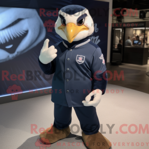 Maskottchen eines Navy Hawk...