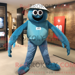 Mascot character of a Teal...
