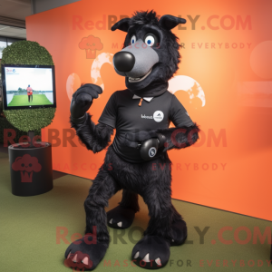 Mascot character of a Black...