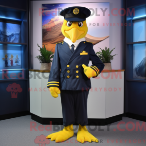 Mascot character of a Navy...