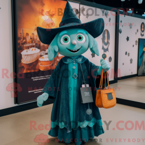 Mascot character of a Teal...