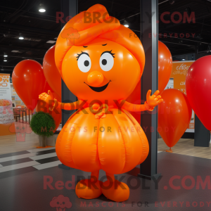 Personaje mascota de globos...