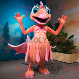 Mascot character of a Peach...