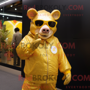 Maskottchen einer Goldsau...