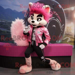 Postava maskota Pink Skunk...