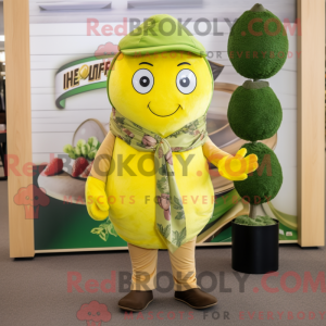 Mascot character of a Olive...