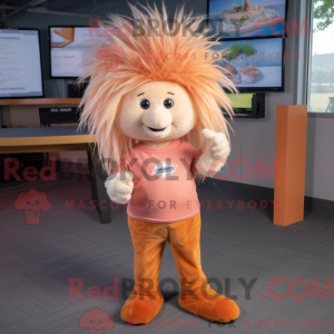 Mascot character of a Peach...
