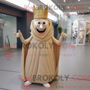 Mascot character of a Beige...
